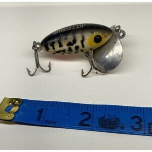 Vintage H Arbogast Jitterbug Fishing  Lure Noisey Surface Action
